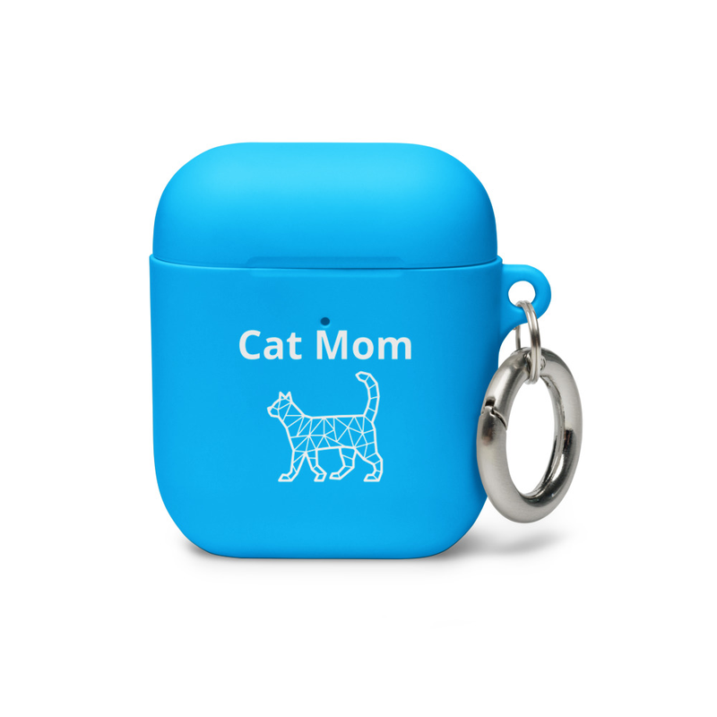 AirPods case: Cat Mom – AirPods, Blue