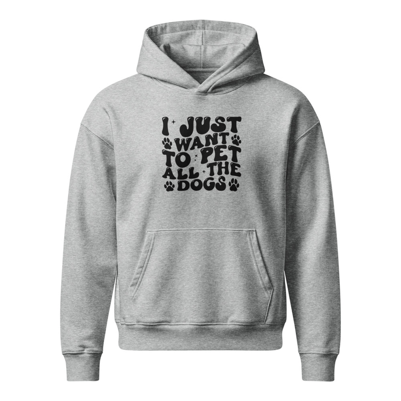 Women's Dog Lover Pet Unisex relaxed mid-weight hooded sweatshirt – view 3