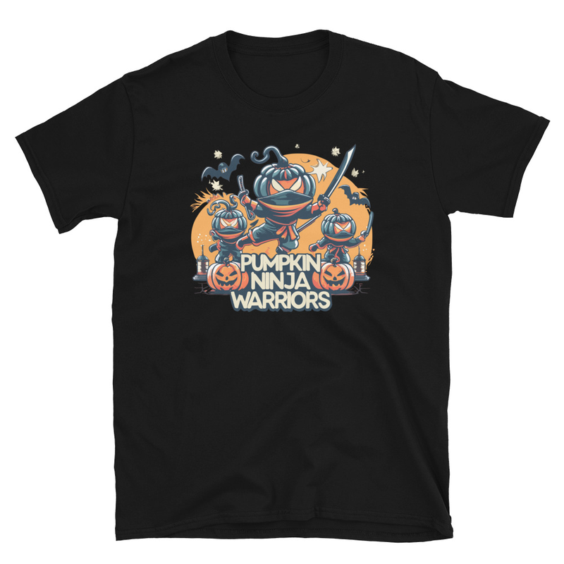 Calabazas ninja: Camiseta unisex · Negro
