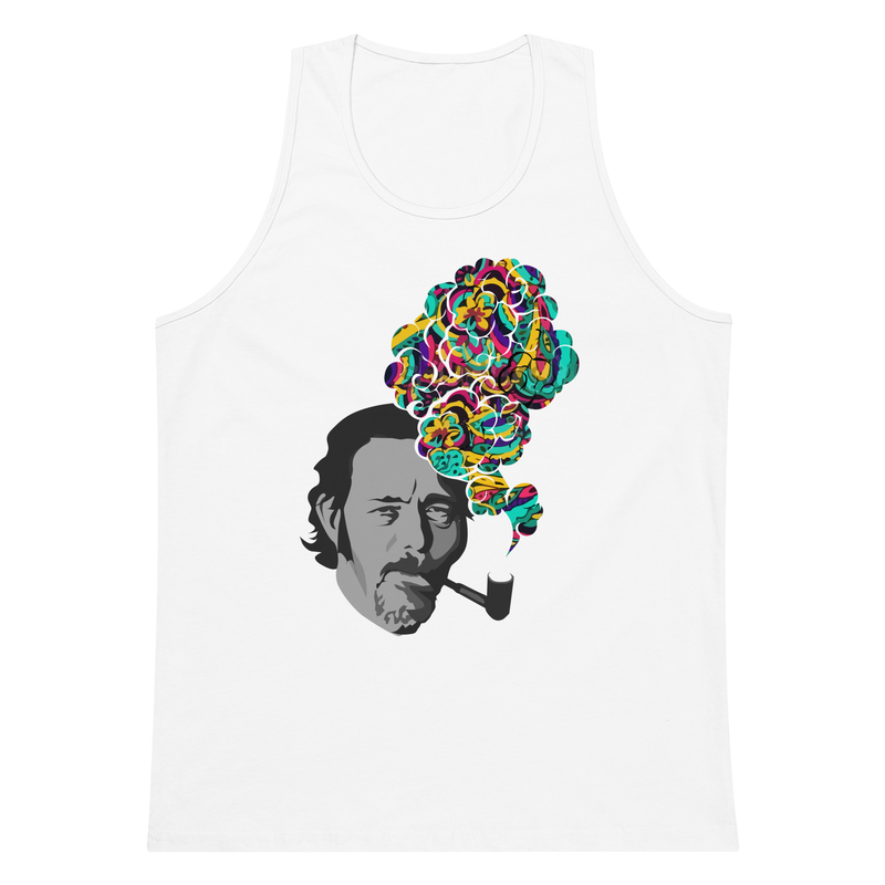 Alan Watts - Colorful Smoke - Zen Buddhism Rave Tank Men’s premium tank top