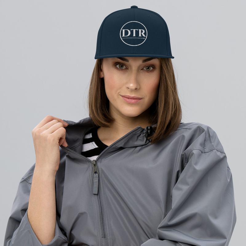 Snapback Hat White Logo