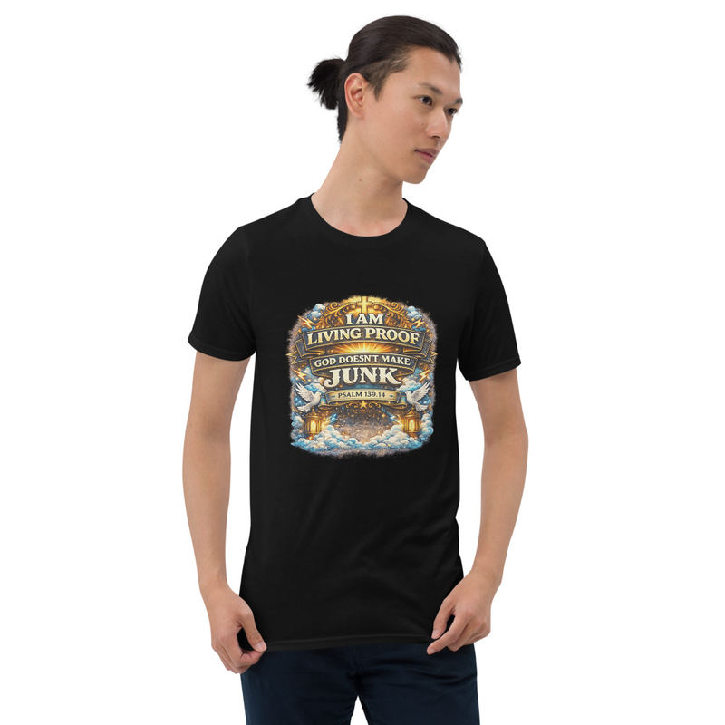 I Am Living Proof God Doesn’t Make Junk | Psalm 139:14 Christian T-Shirt