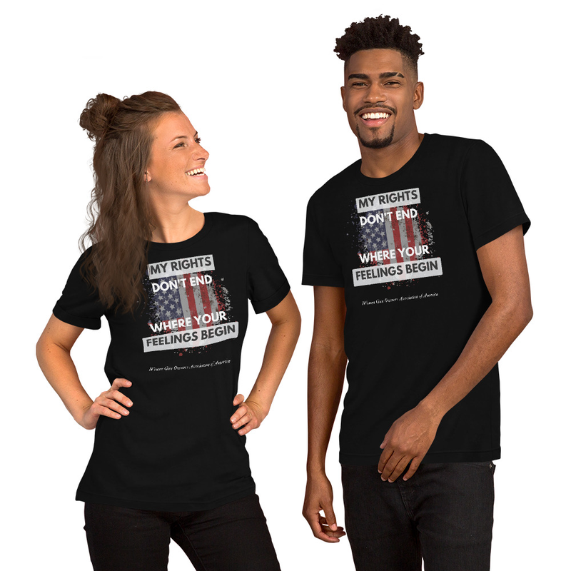 My rights don't end - WGOAA Unisex t-shirt