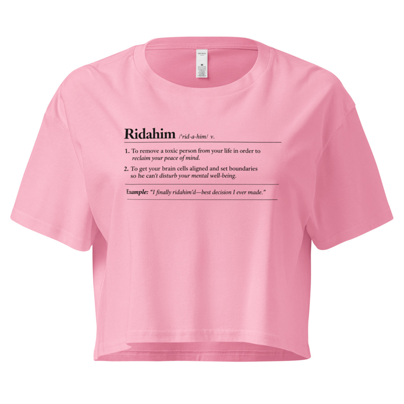 "Ridahim" - Women’s crop top – S, Bubblegum