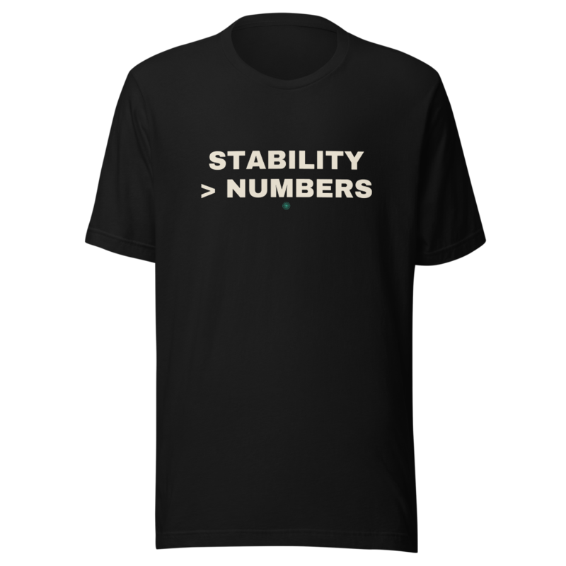 STABILITY > NUMBERS Tee — Reef Aquariums merch