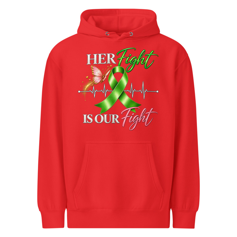 Fight Like Alexis | Her Fight Is Our Fight | Dark Color Hoodie – S, Red