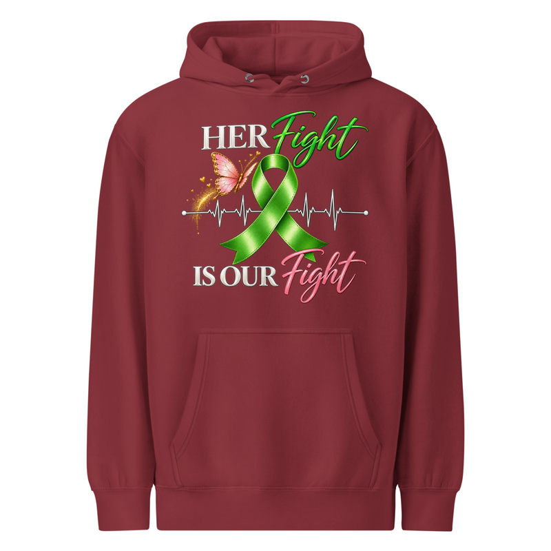 Fight Like Alexis | Her Fight Is Our Fight | Dark Color Hoodie – XL, Burgundy