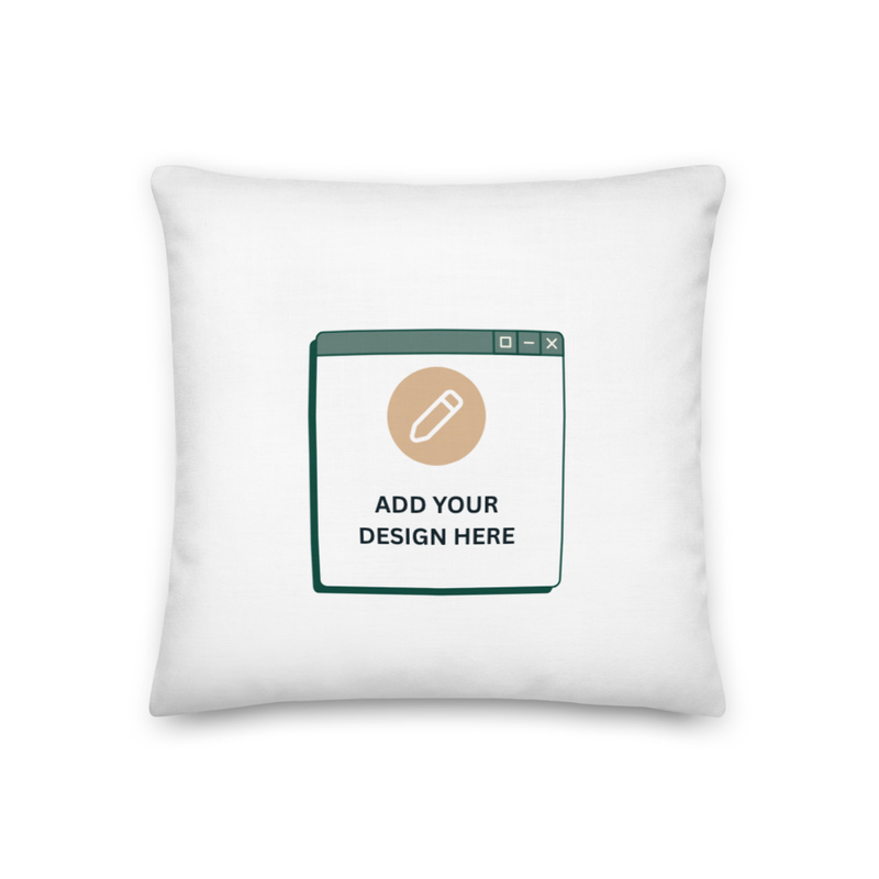 Premium Pillow - Radiant Hearts / 18″×18″
