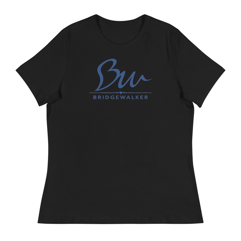 BridgeWalker Women’s Relaxed Tee; Own Asphalt Edition – L, Black
