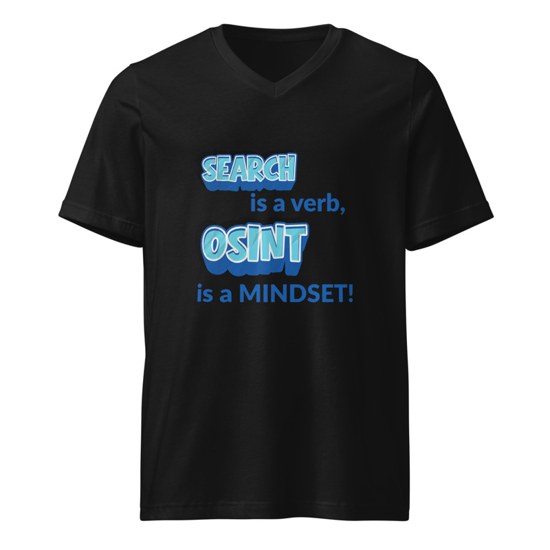 OSINT Mindset Unisex Short Sleeve V-Neck T-Shirt