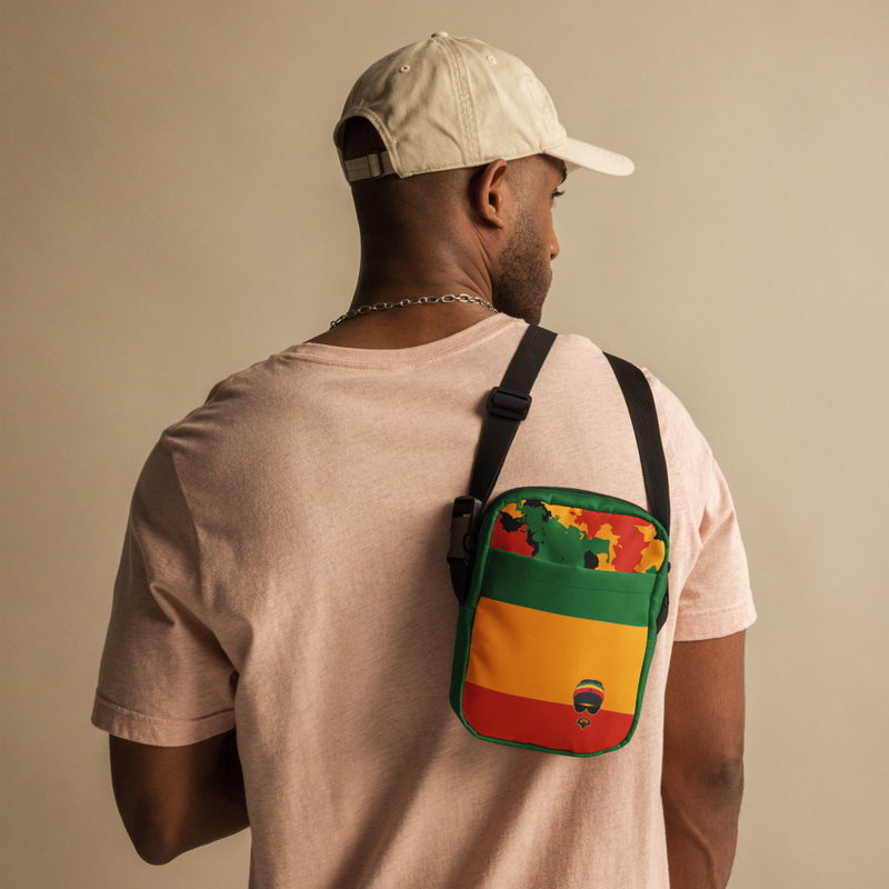 Rastaman Utility Crossbody Bag - Green/Red/Gold