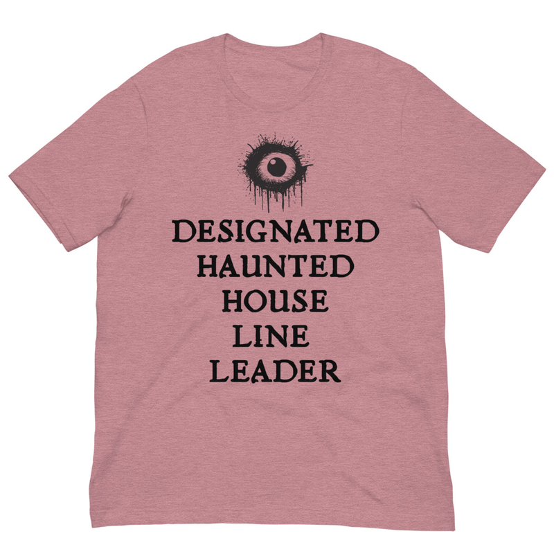 Haunted House Line Leader Tee – M, Heather Orchid