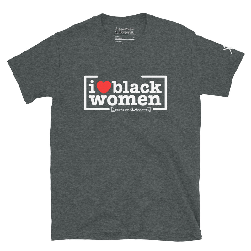 [ i <3 black wmn ]  Tee – S, Dark Heather