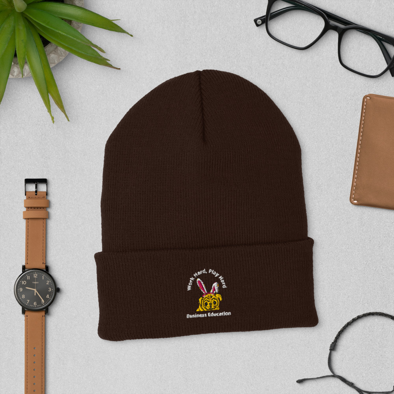 Business Education - Cuffed Beanie – One size, Brown