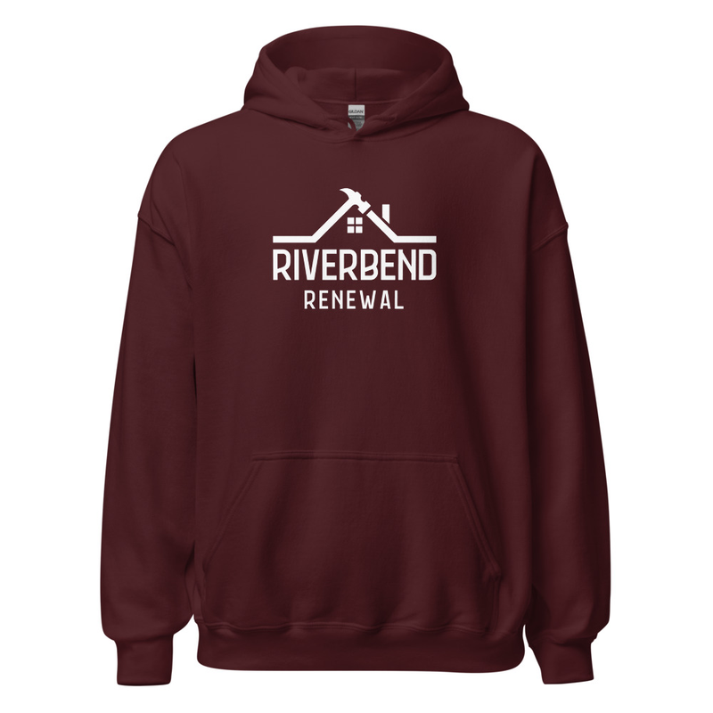 Riverbend Renewal: "Live/Love" Hoodie – XL, Maroon