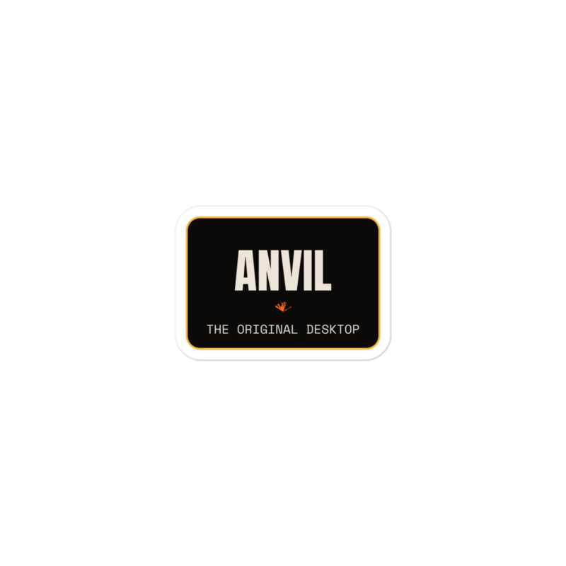 ANVIL Sticker mockup