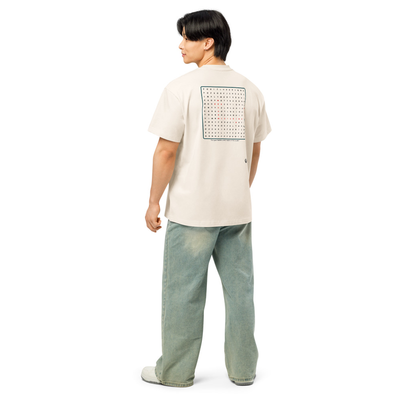 DIVINE ORDER box tee – L, Vintage White