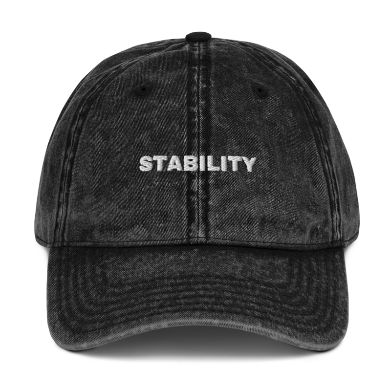 STABILITY > NUMBERS Dad Hat mockup