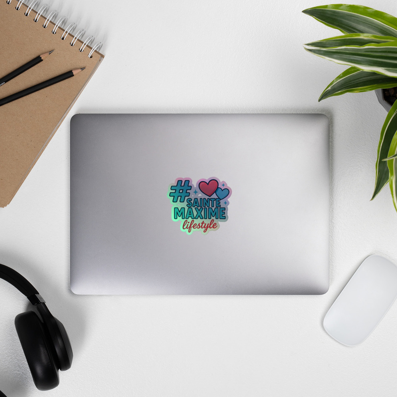 Stickers Holographic #SAINTEMAXIME Logo 2026 - vue 3