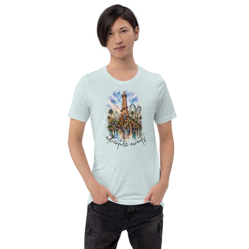 Island Adventure Tee – 3XL, Heather Prism Ice Blue