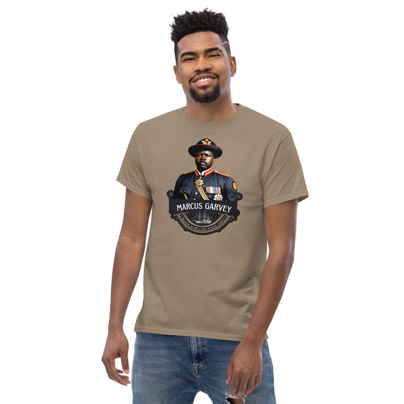 Marcus Garvey Vintage Men's classic tee – XL, Brown Savana