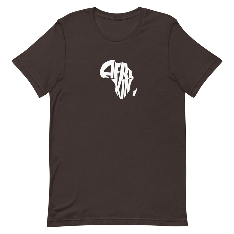 AfriKin Wht Logo Unisex T-shirt