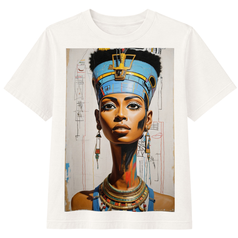 SEE//YOURSELF//THERE- Women's Heavyweight Garment Dye Tee – XL, Vintage White