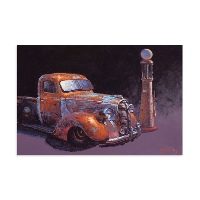 38 Fat Fender Ford - Fine Art Poster Print – 8″×12″