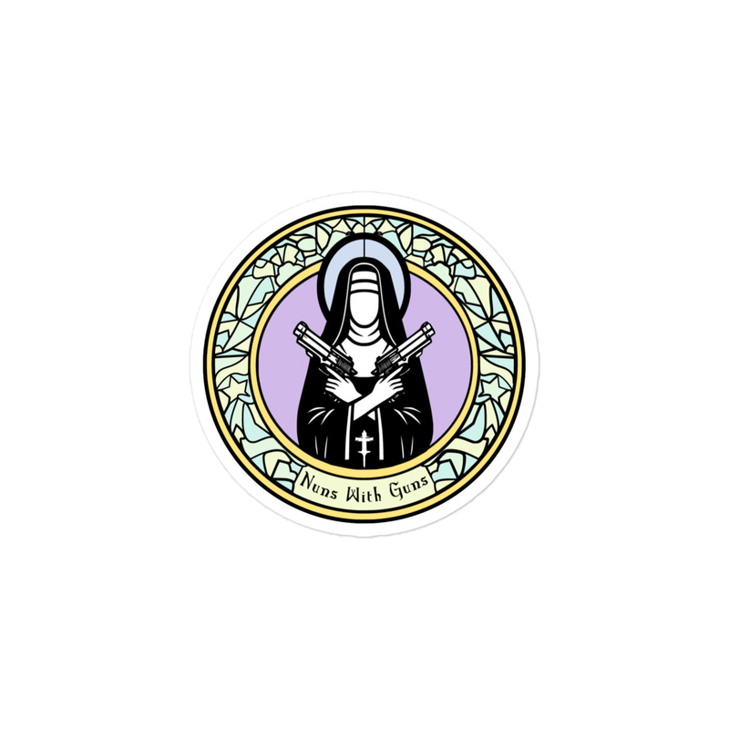 Nuns With Guns "Official Seal" Vinyl Sticker