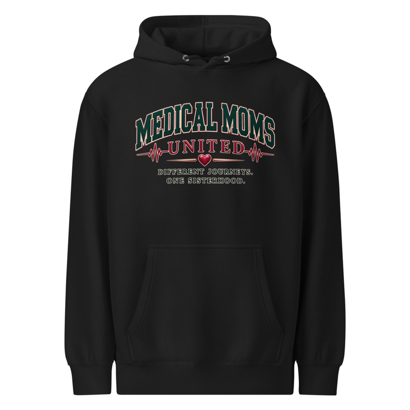Medical Moms United | Sisterhood Design | Unisex Hoodie – M, Black