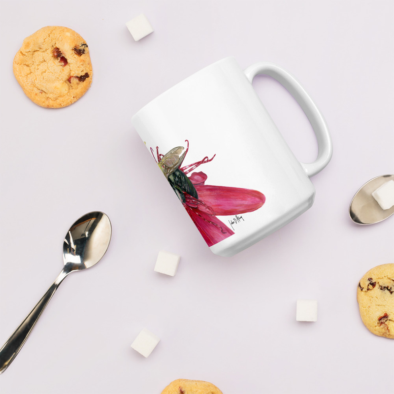 Buzzed Too - White glossy mug – 15 oz, White
