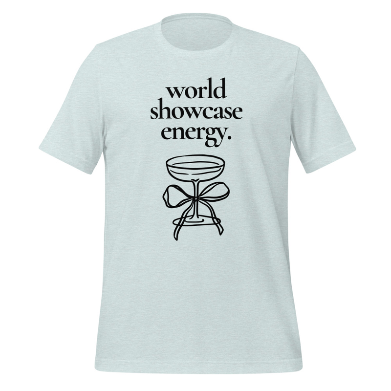 World Showcase Energy Tee – 3XL, Heather Prism Ice Blue