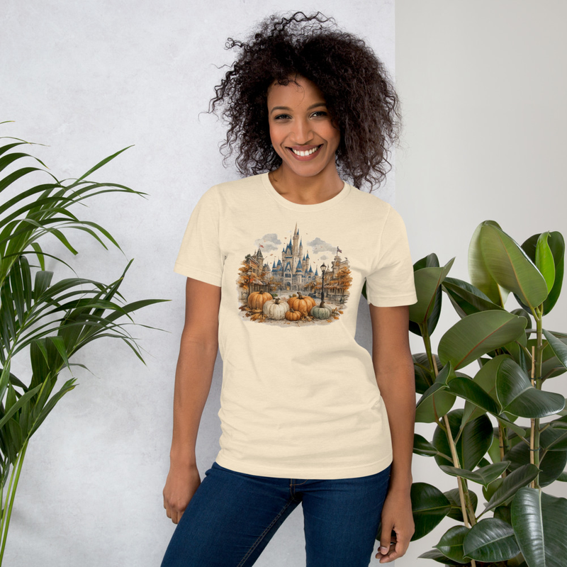 Storybook Castle Autumn Tee – XL, Heather Natural
