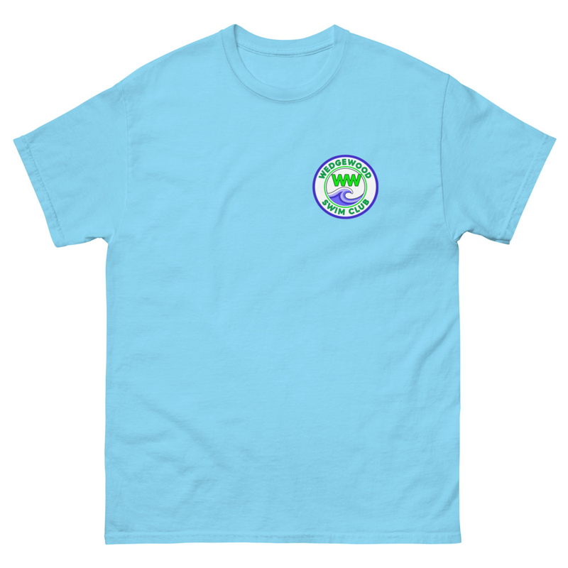 Unisex classic tee small logo – S, Sky