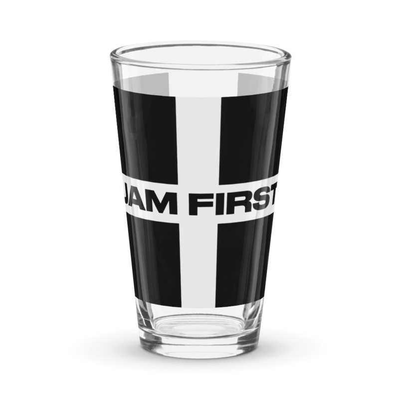 Jam First Pint Glass