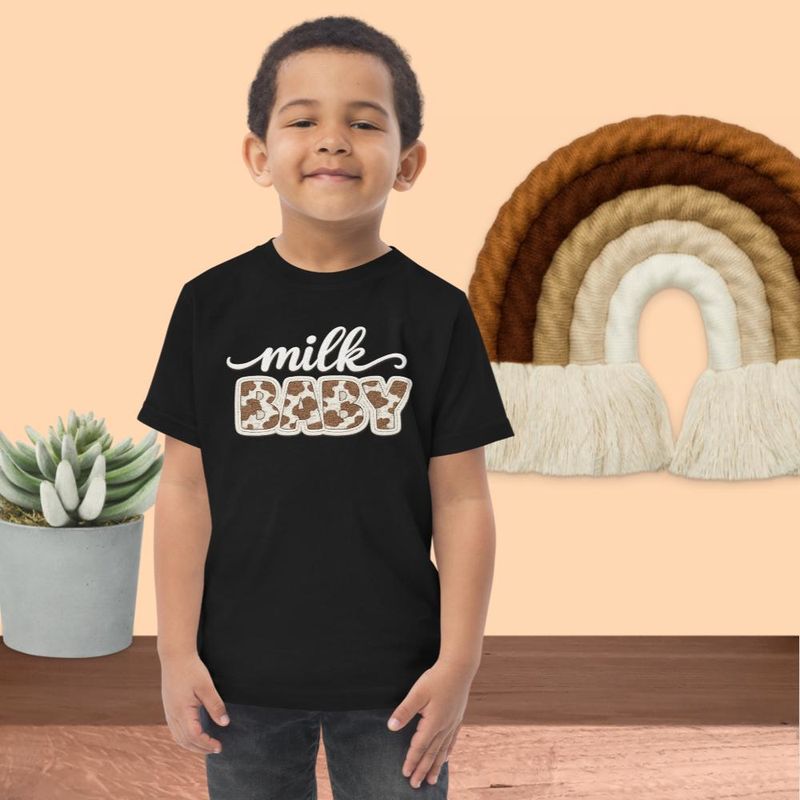 Milk Baby Toddler Tee - 100% Cotton (size 2-6)