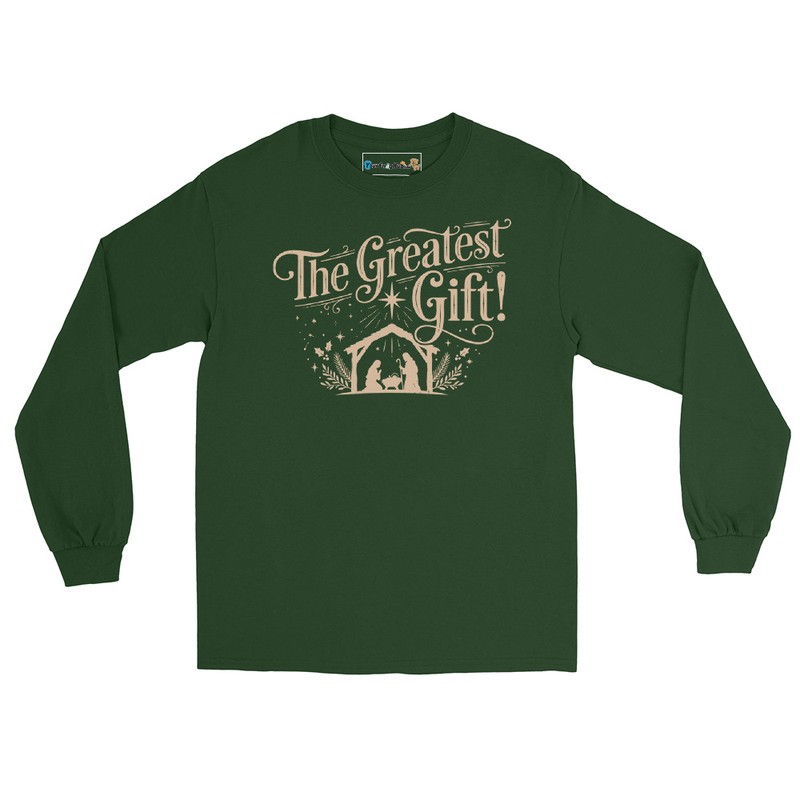 The Greatest Gift Unisex Long Sleeve Shirt – S, Forest Green