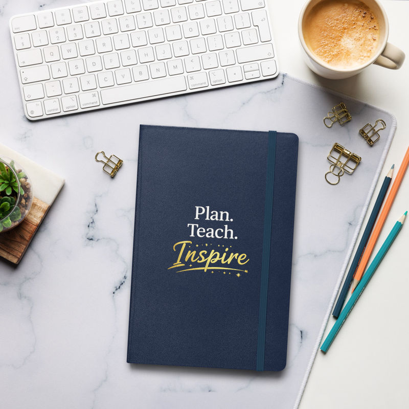 Plan. Teach. Inspire Hardcover bound notebook