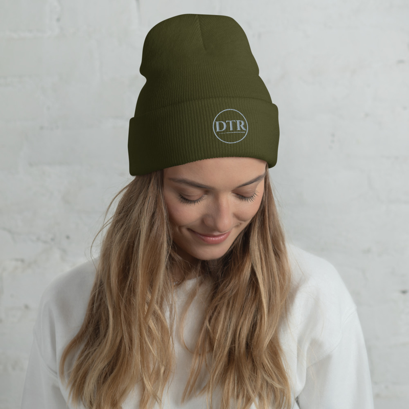 DTR Cuffed Toque/Beanie Grey Logo