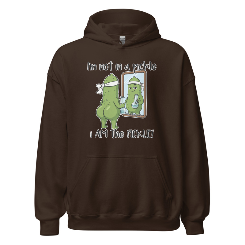I Am The Pickle – Unisex Hoodie — Dark Chocolate