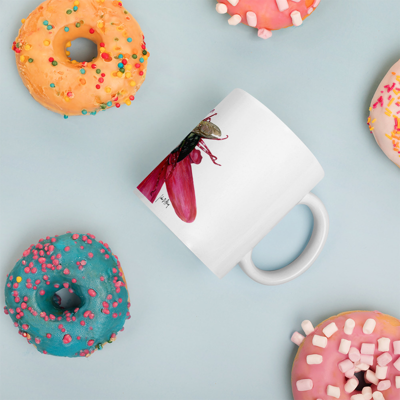 Buzzed Too - White glossy mug