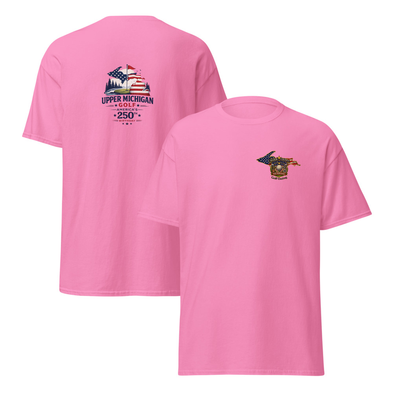 Alger County Veteran's Golf Outing Logo #7 Unisex classic tee – M, Azalea