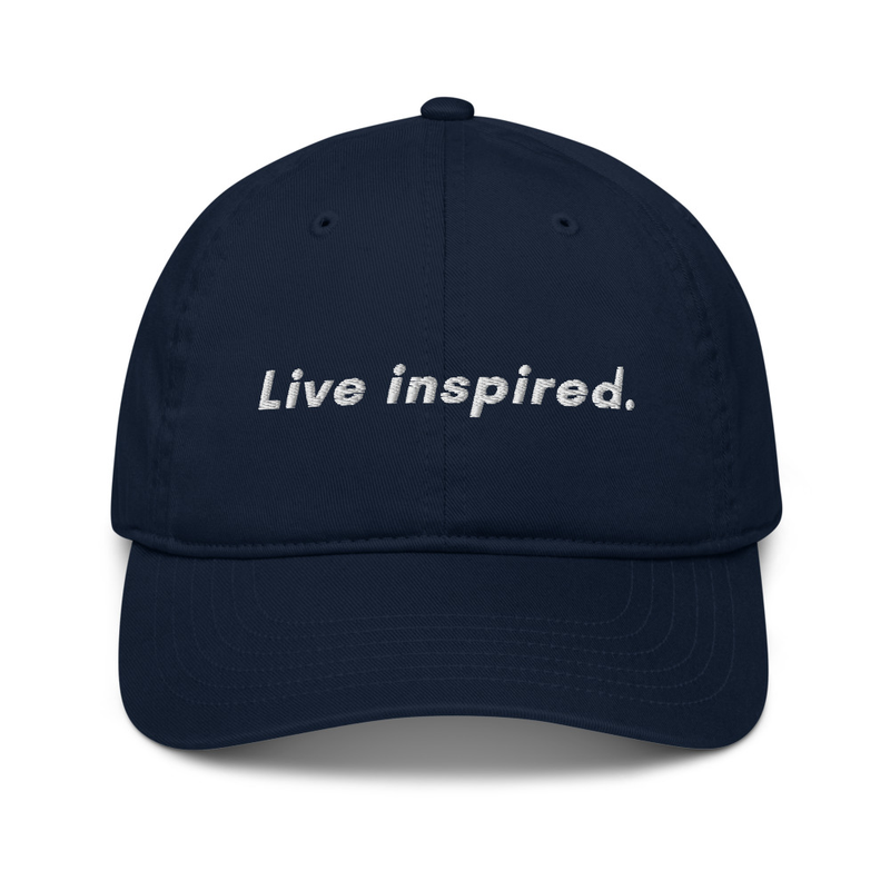 "Live Inspired." | Organic dad hat – One size, Pacific