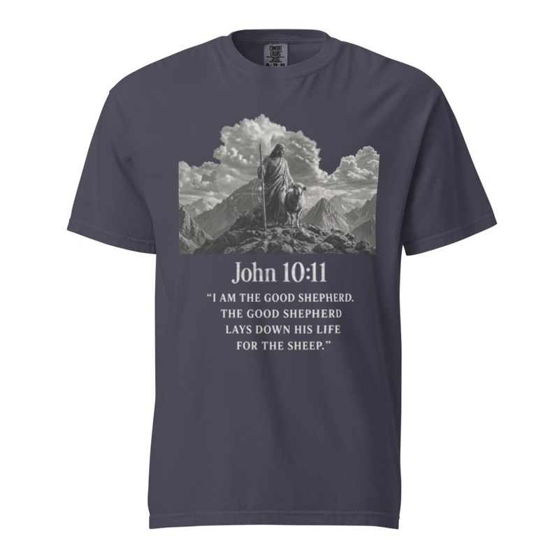John 10:11 Christ and his Sheep T-shirt 1717 — image 7