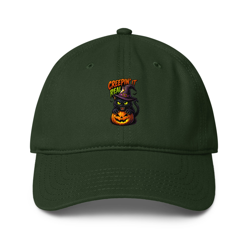Creep'n it Real Low-profile baseball cap – One size, Dark Green