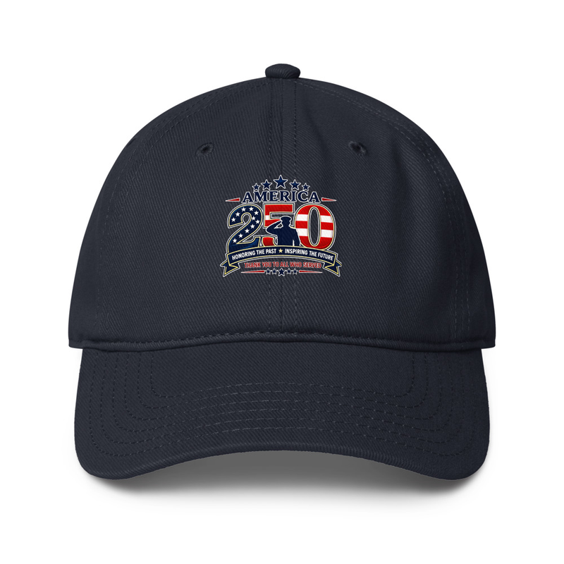 America 250 Tribute Low-profile baseball cap – One size, Dark Navy