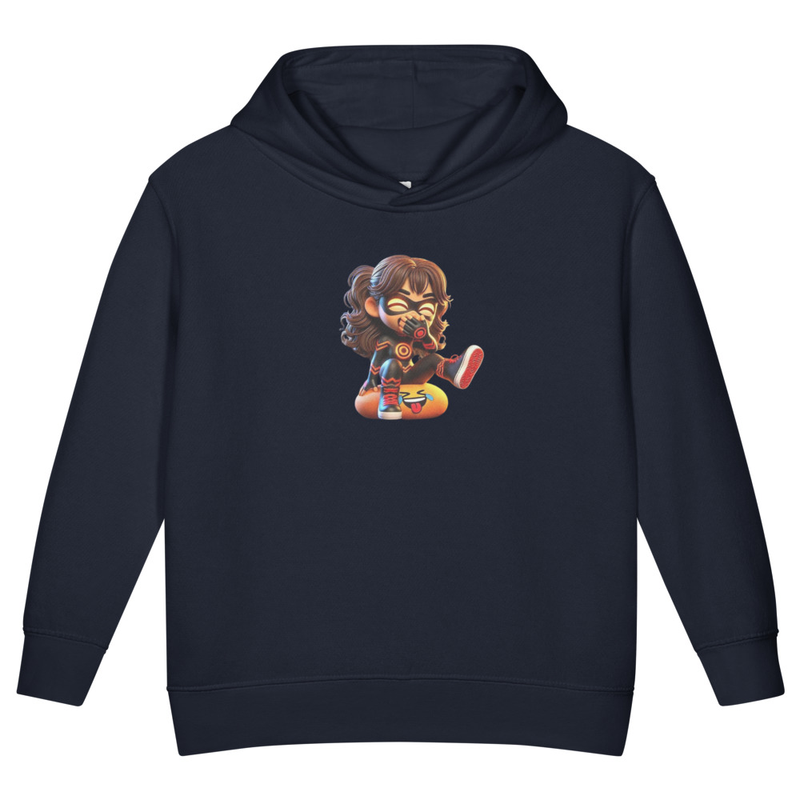 Lora Toddler fleece pullover hoodie – 2T, Navy