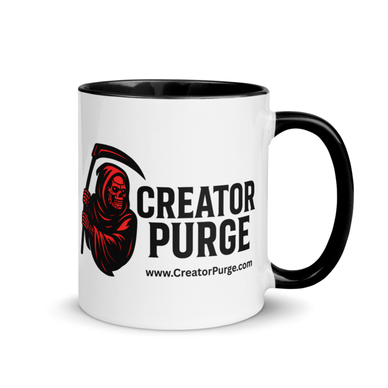 Creator Purge Logo Mug with Color Inside - Creator Purge Merchandise