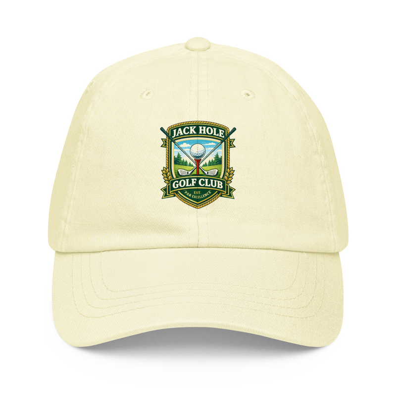 Jack Hole Golf Club Pastel baseball hat – One size, Pastel Lemon