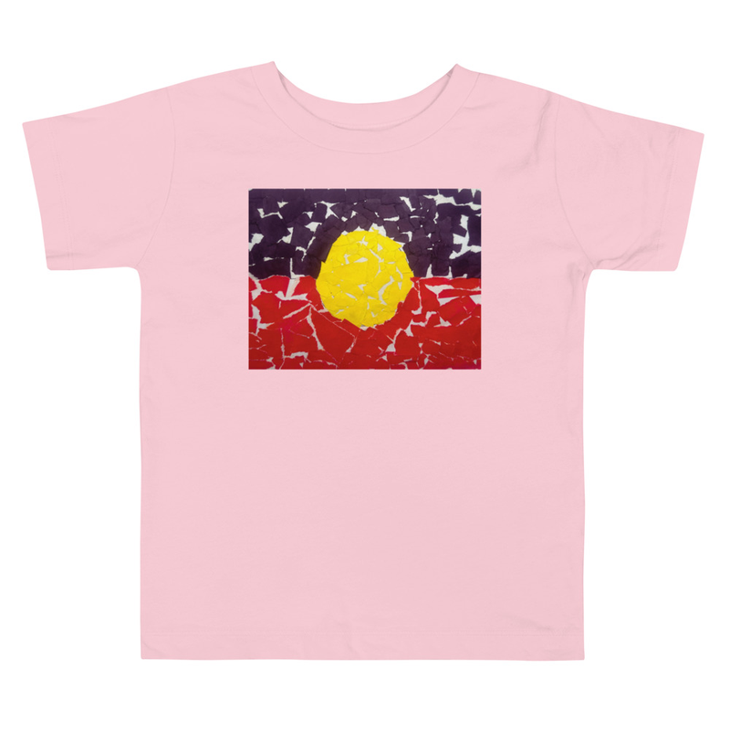 Aboriginal Flag - Toddler Tee – 2T, Pink